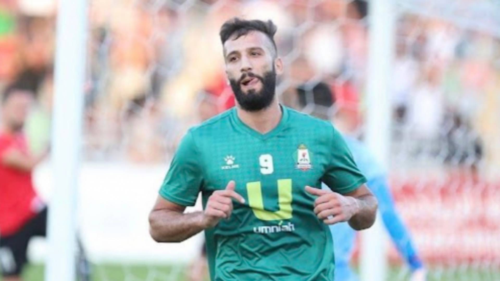 المحترف الفلسطيني في صفوف فريق الوحدات شهاب القنبر