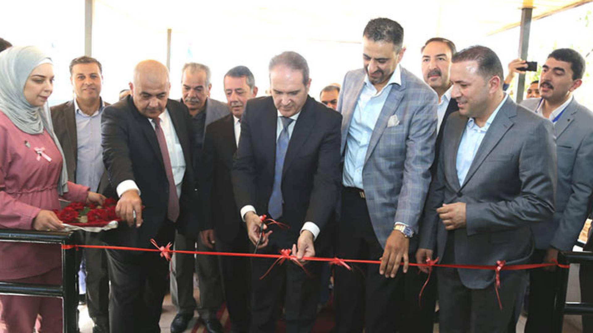 وزير الصحة خلال افتتاح وحدة الرنين المغناطيسي في مستشفى الرمثا الحكومي