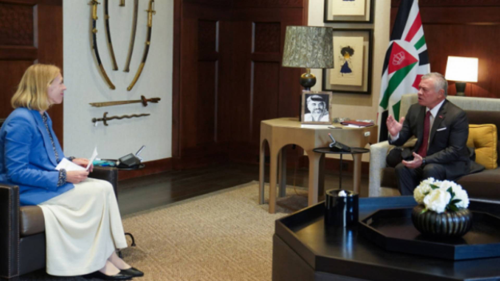 جلالة الملك وزيرة الخارجية النرويجية