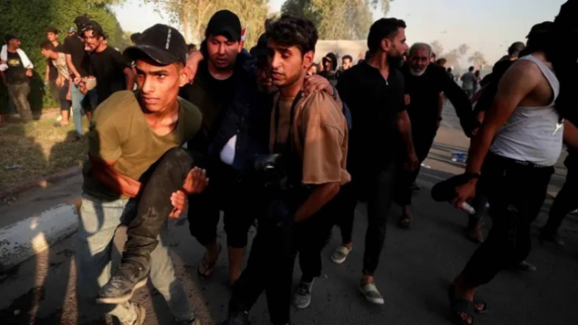 صورة من تظاهرات بغداد