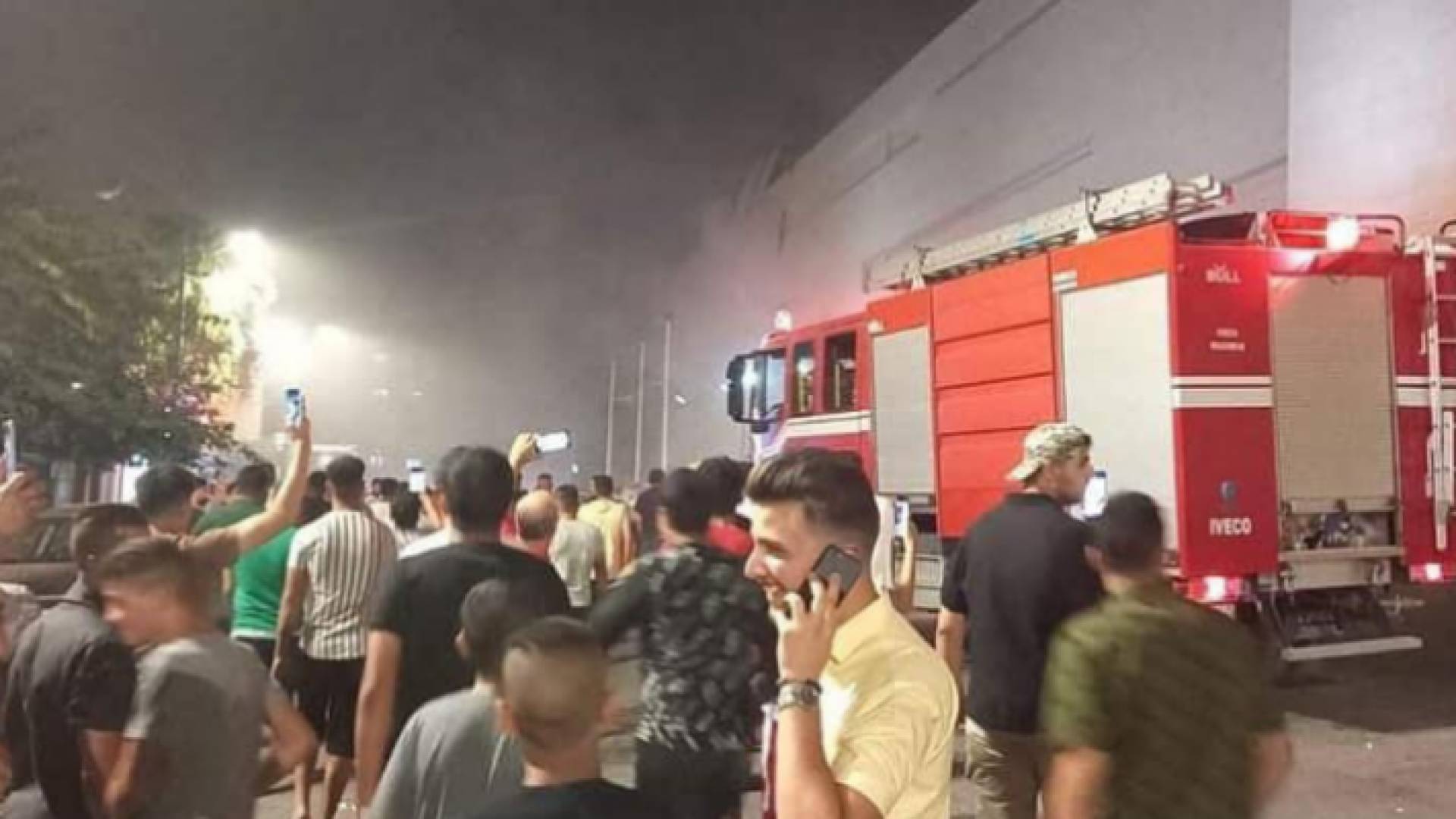 الصورة من موقع الحريق