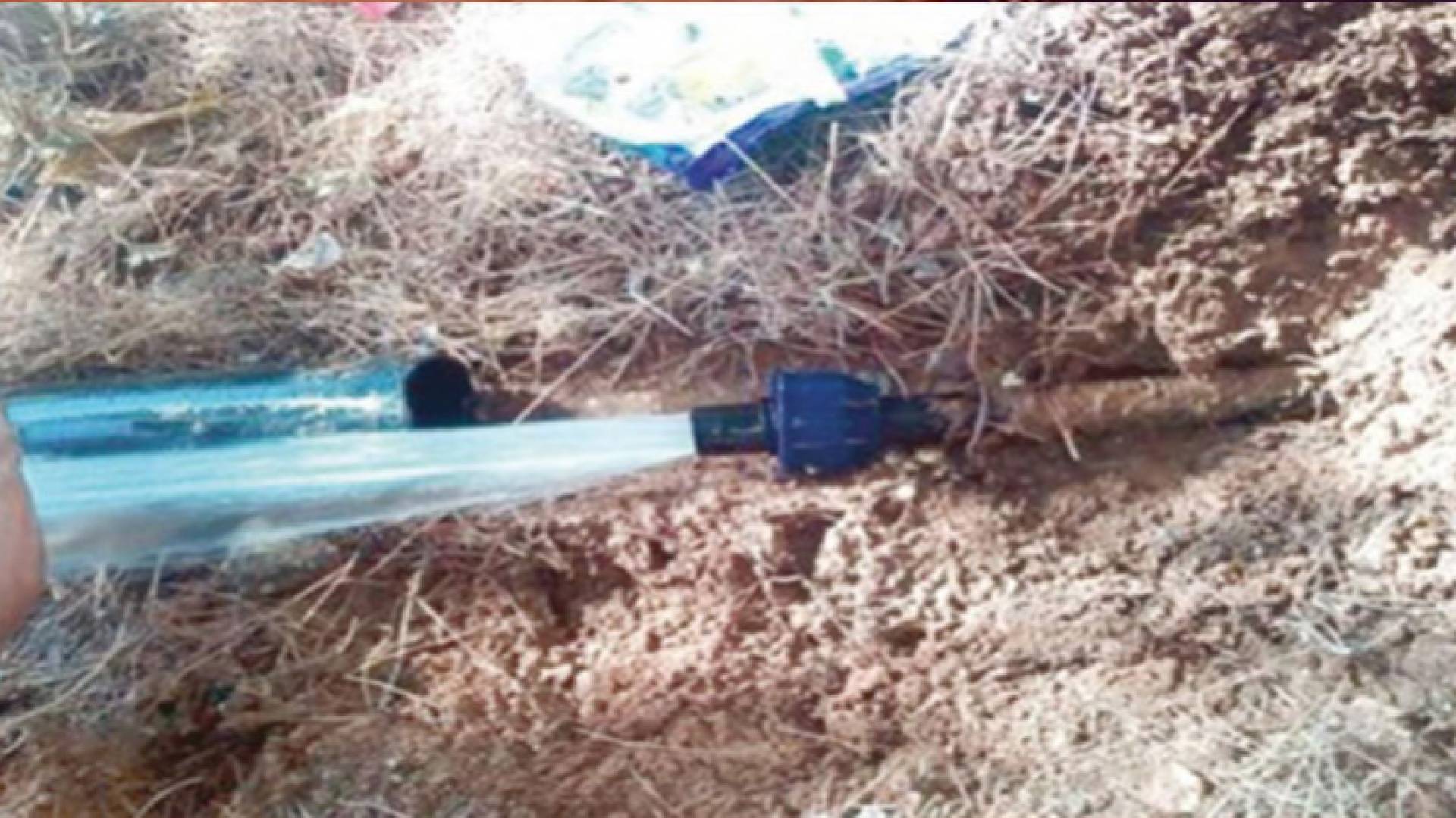 اعتداء على خط مياه - ارشيفية