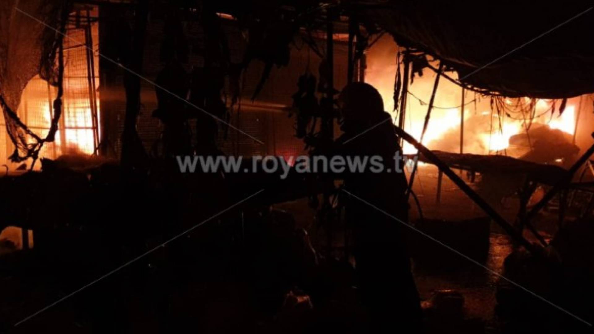 من مكان الحريق