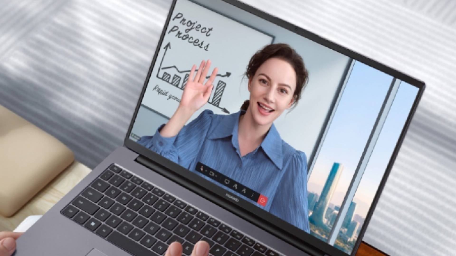 صورة توضيحية لحاسوب HUAWEI MateBook D16