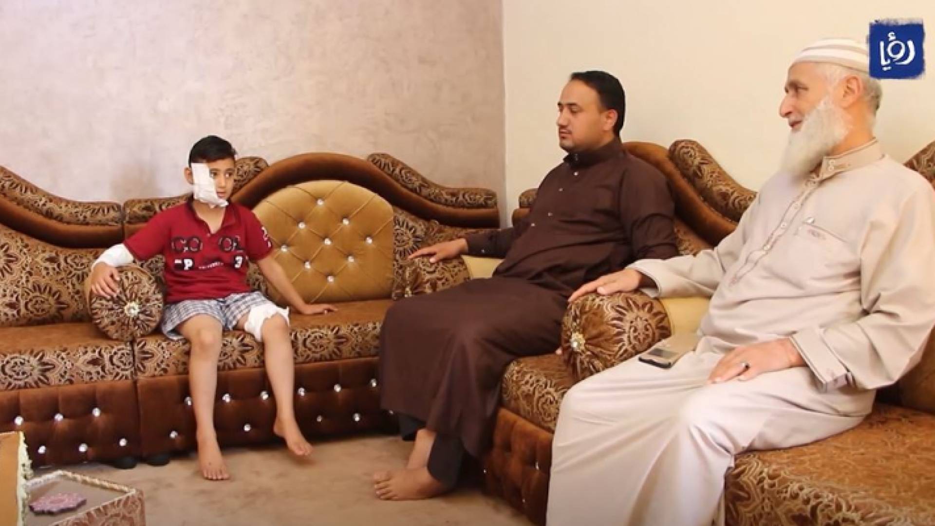 عائلة الطفل المصاب