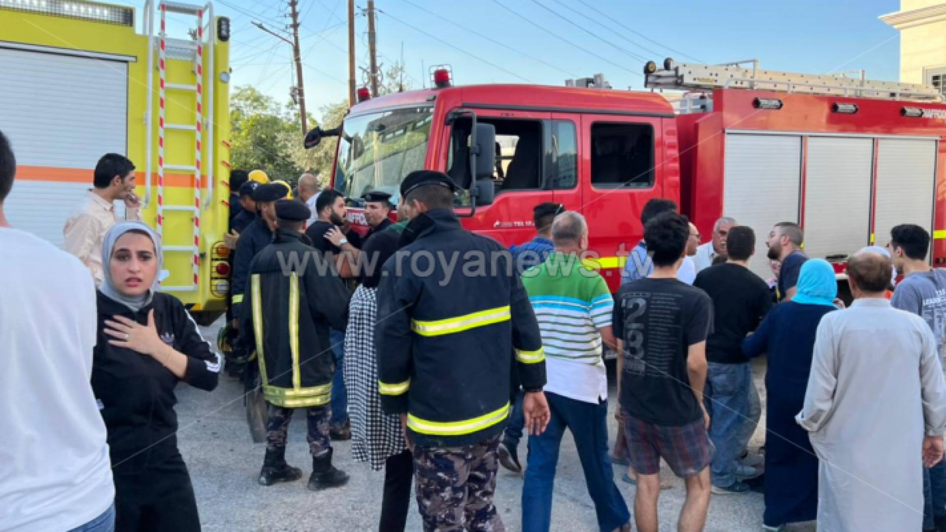 من موقع انهيار العمارة