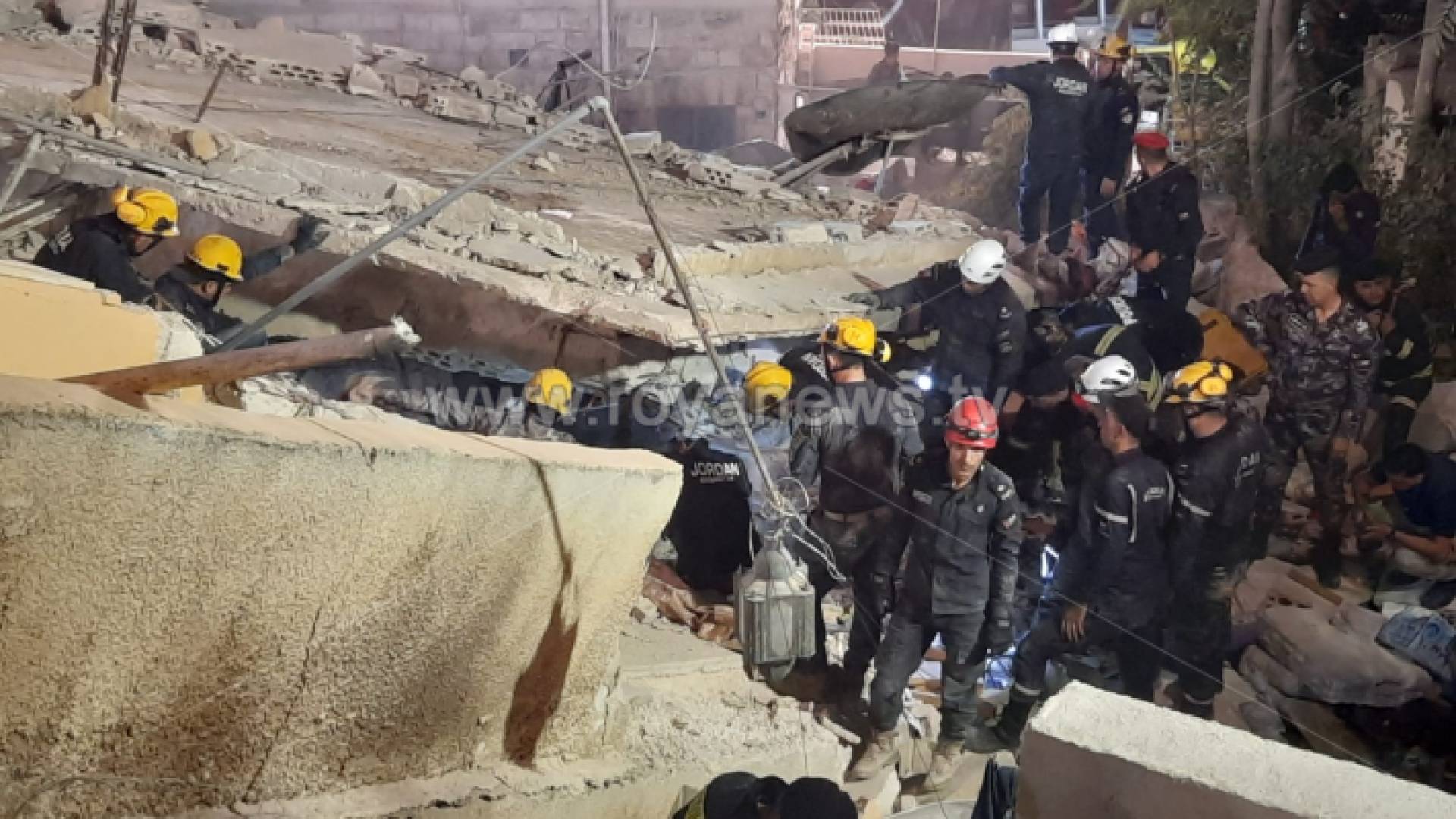 الصورة من موقع انهيار عمارة اللويبدة