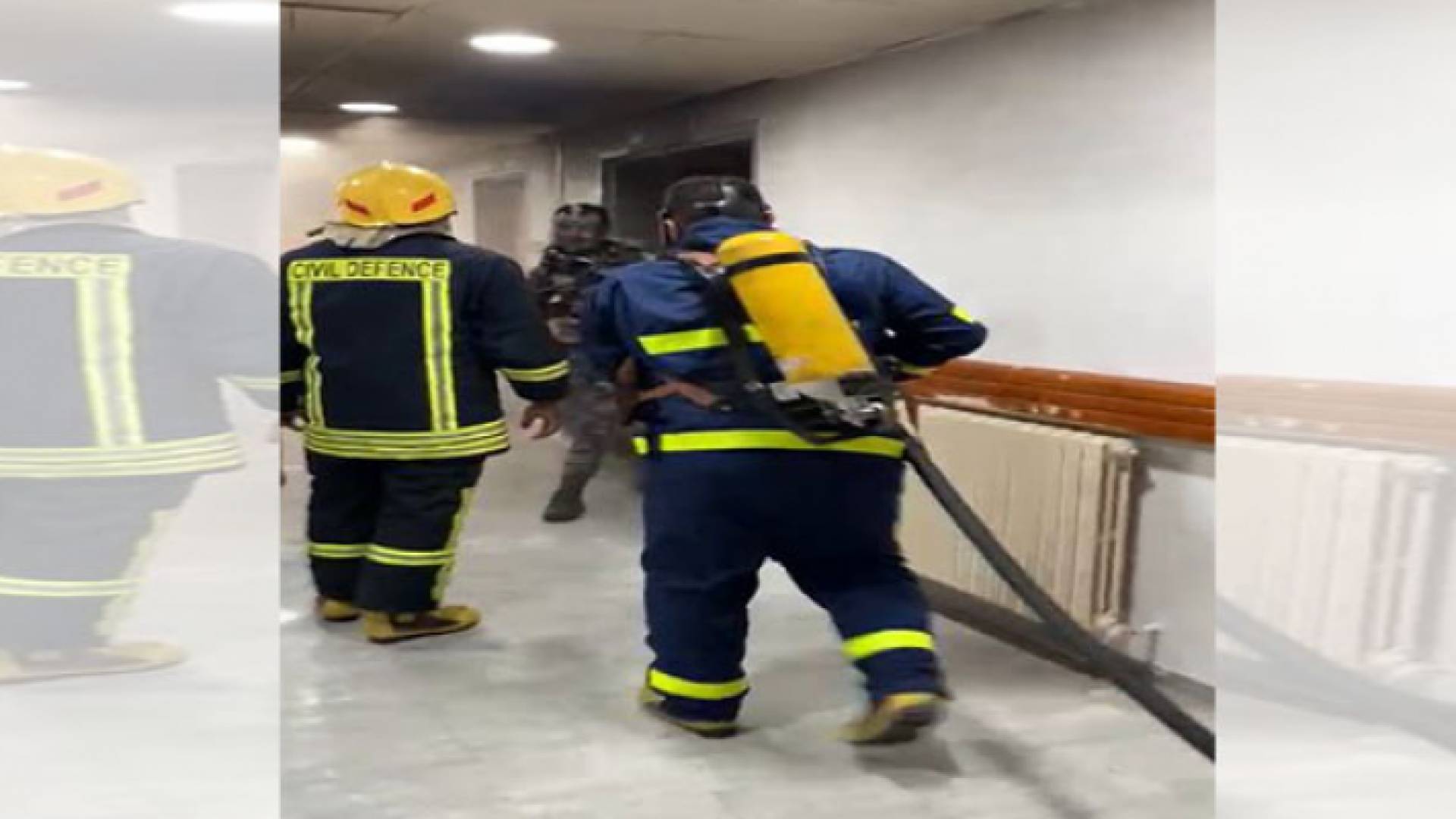 الصورة من مكان الحريق