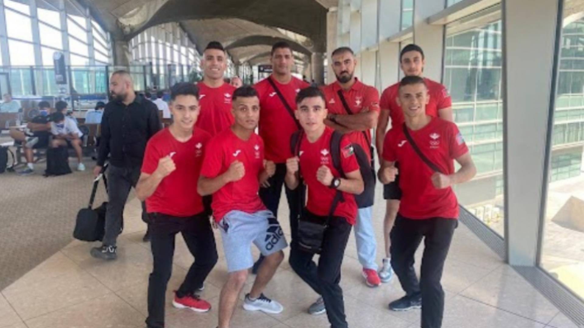 لاعبو المنتخب الوطني للملاكمة