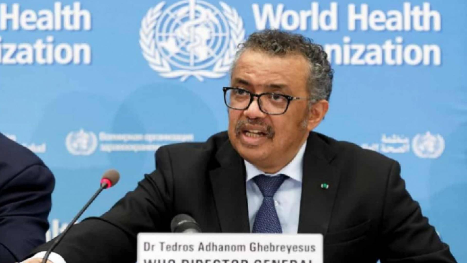 مدير منظمة الصحة العالمية تيدروس أدهانوم غيبريسوس