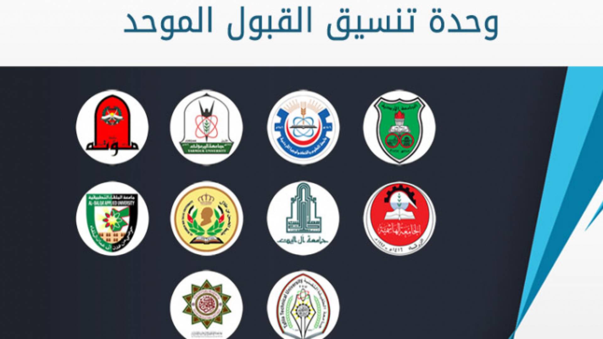 شعار وحدة تنسيق القبول الموحد