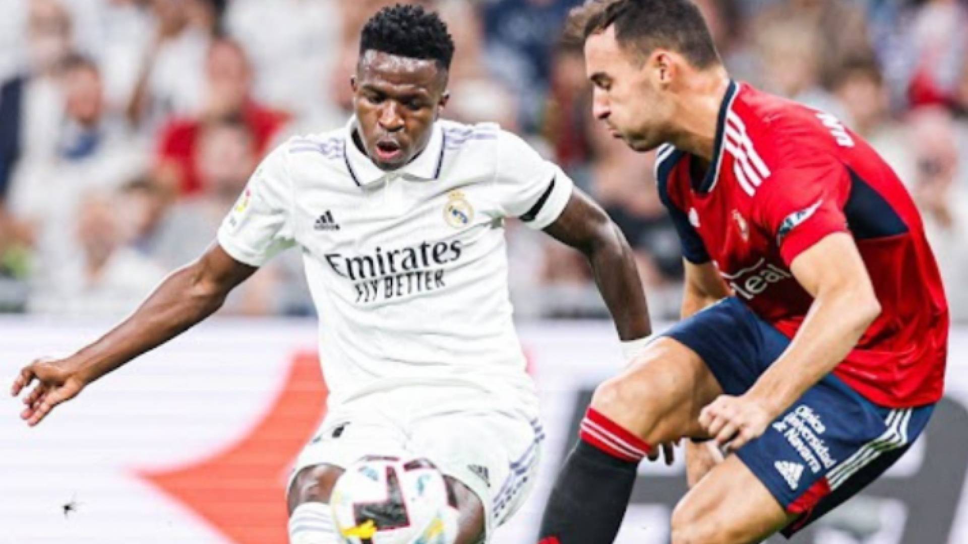 صورة من مباراة ريال مدريد وأساسونا في الدوري الإسباني