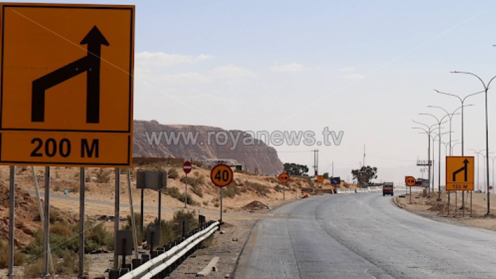 الطريق الصحراوي في منطقة رأس النقب