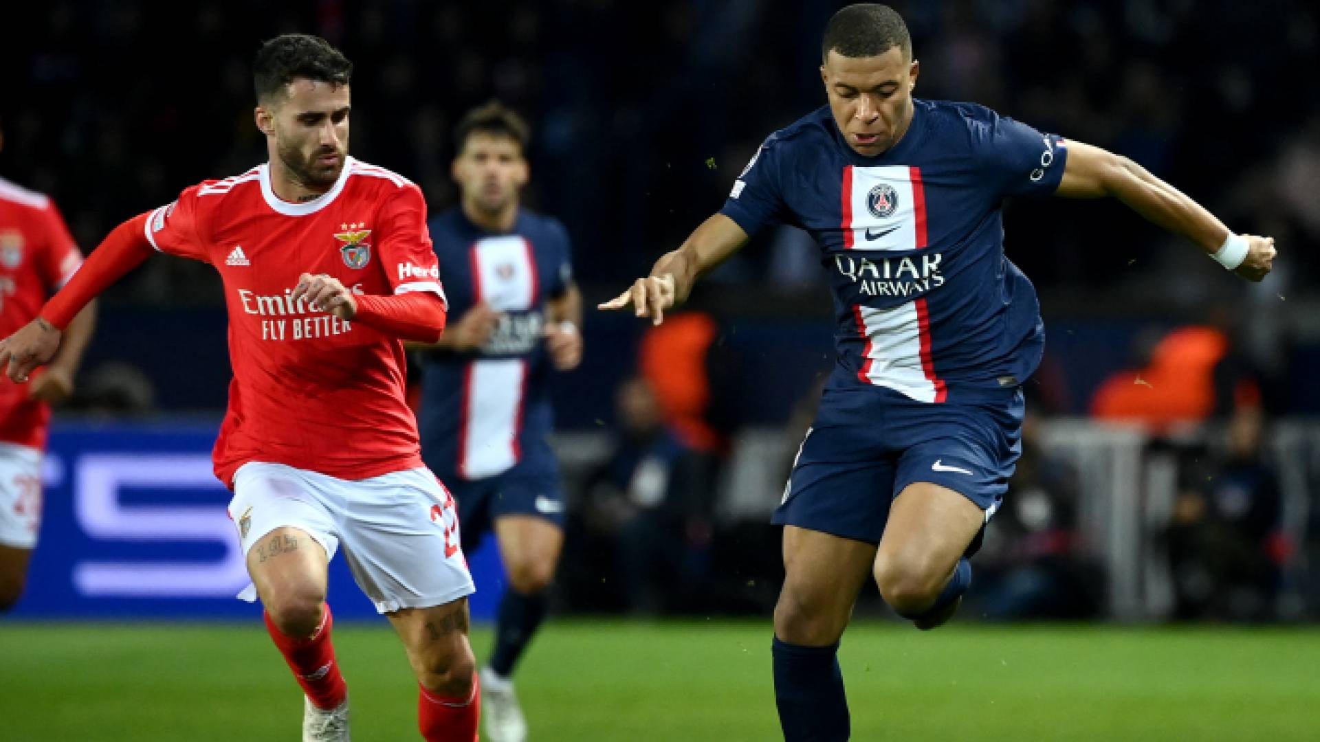 مبابي من مواجهة بنفيكا في دوري أبطال أوروبا