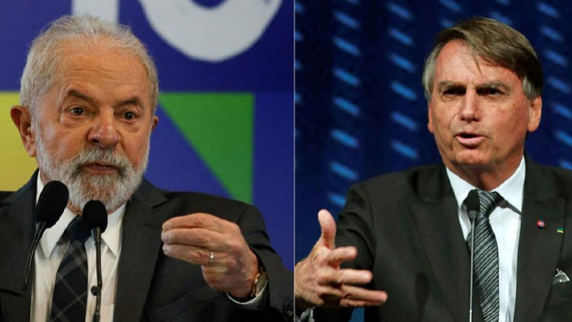 المرشحان لرئاسة البرازيل جايير بولسنارو (يمين) ولولا داسيلفا (يسار)
