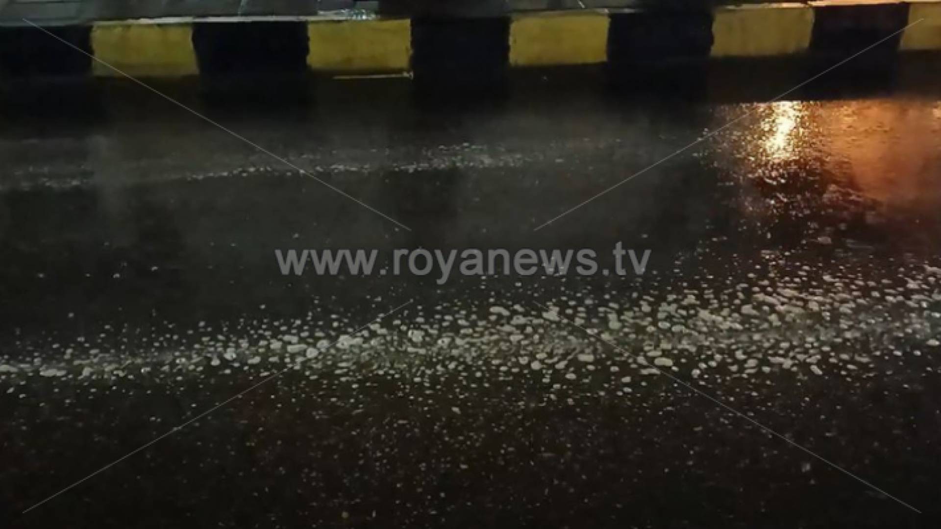 صورة من الأمطار الأخيرة في مدينة معان