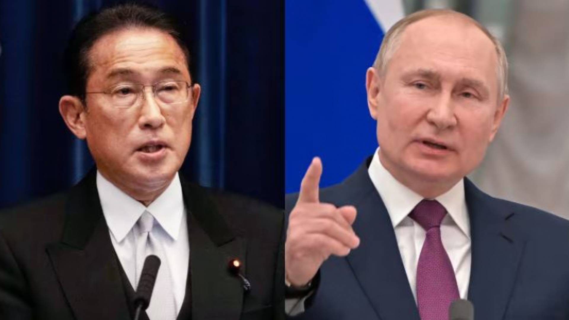 الرئيس الروسي ورئيس الوزراء الياباني