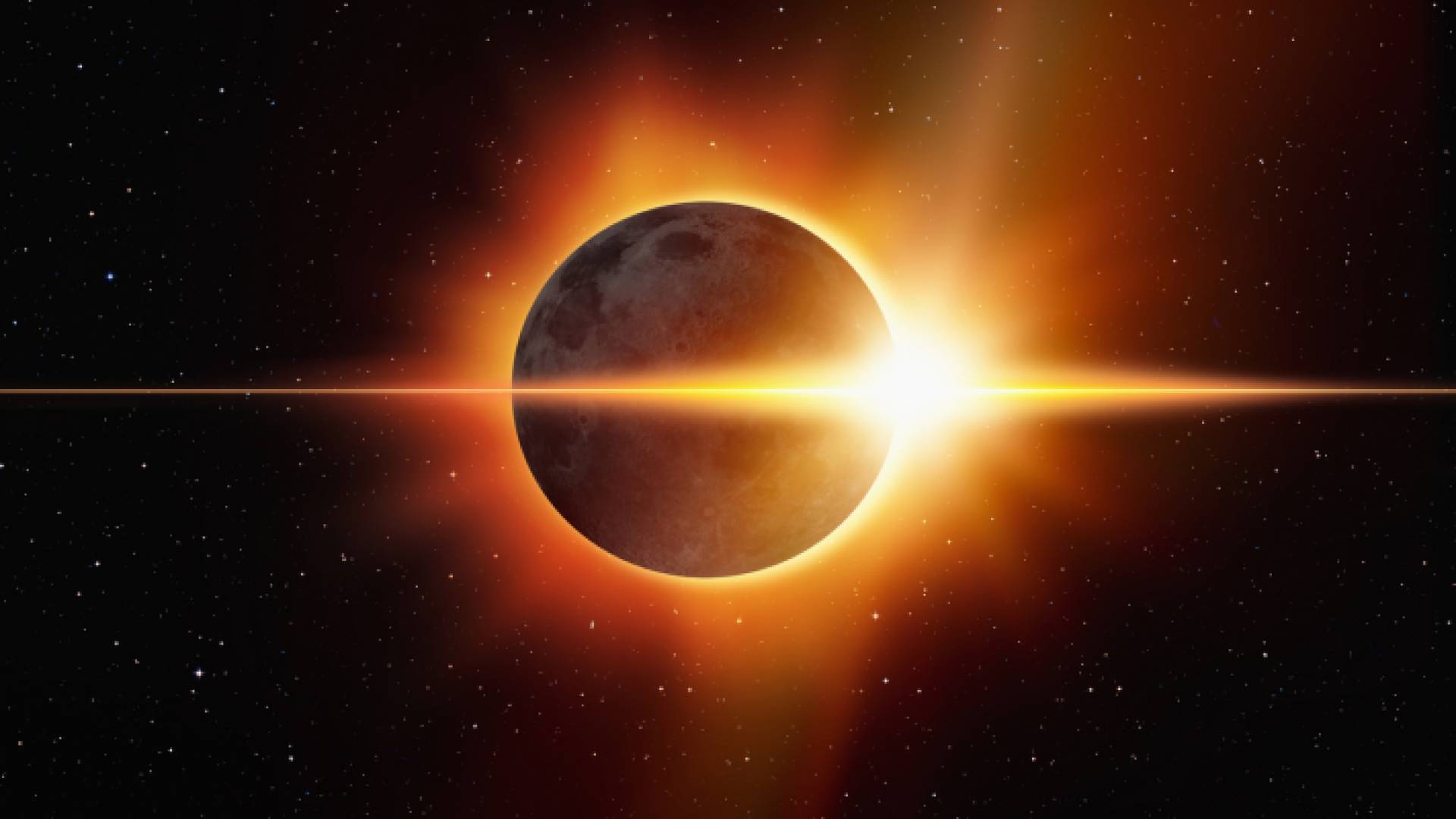 صورة تعبيرية لكسوف الشمس