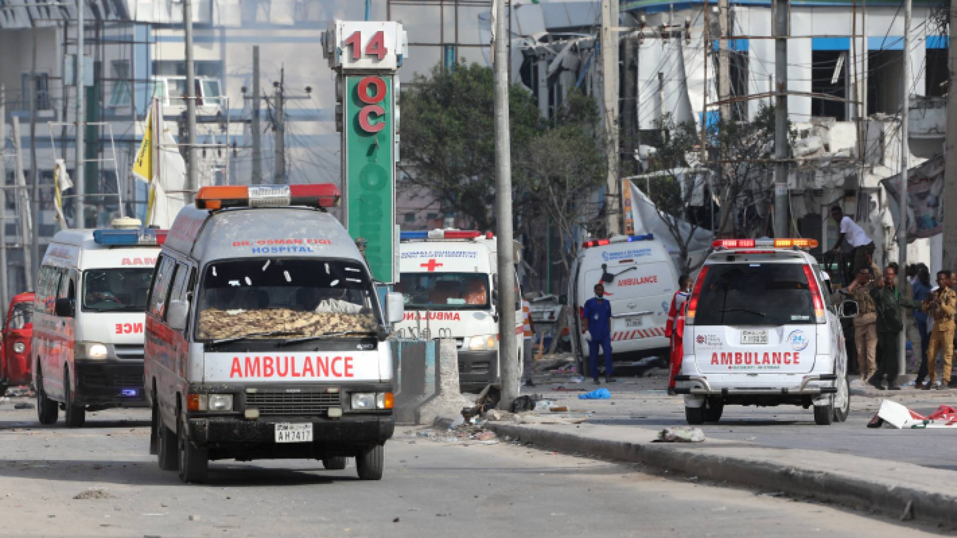 الصورة من مكان الانفجار