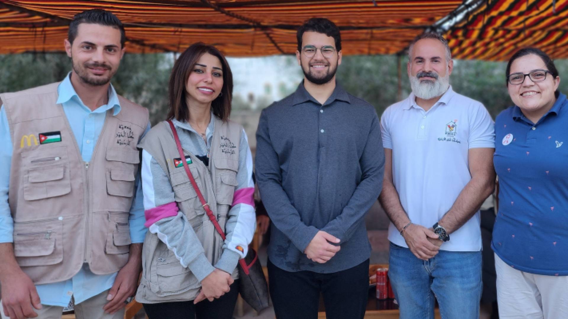 جانب من المشاركة في افتتاح المخيم