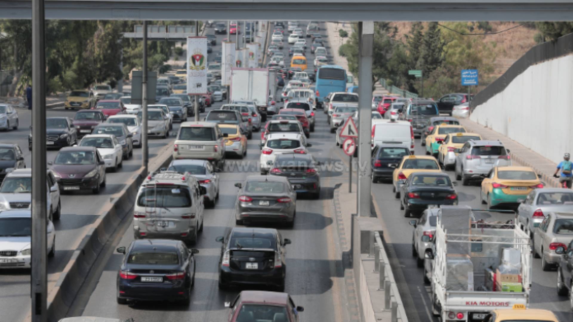 أزمات سير في العاصمة عمان