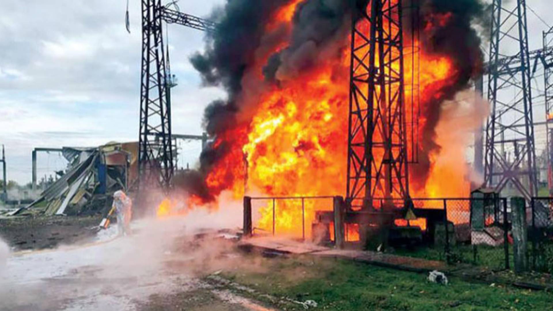 صورة أرشيفية من استهداف منشآت الطاقة في أوكرانيا