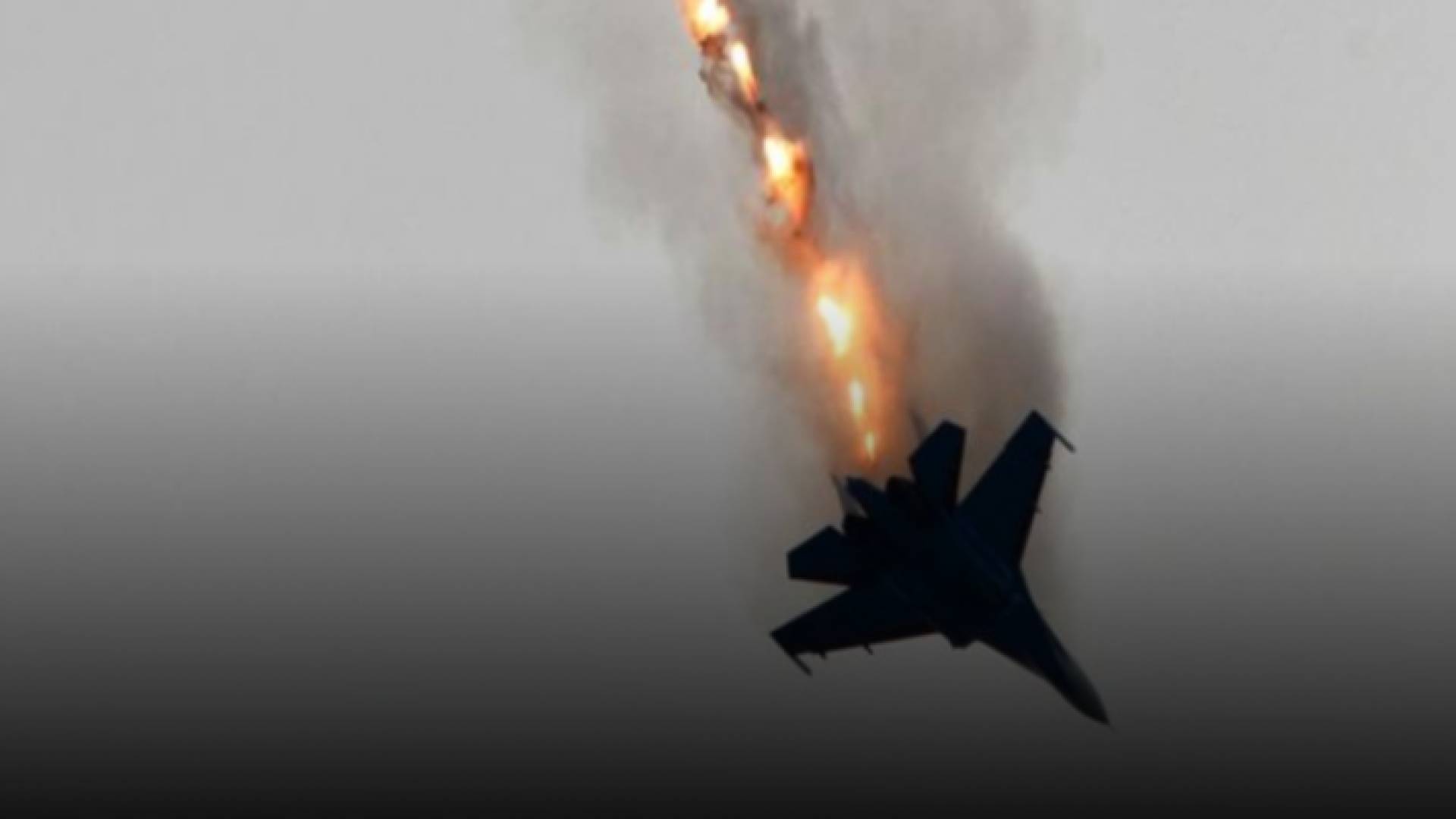 مقاتلة روسية أثناء سقوطها في كييف