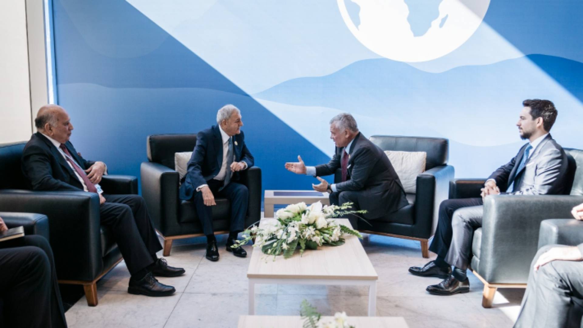 جلالة الملك والرئيس العراقي