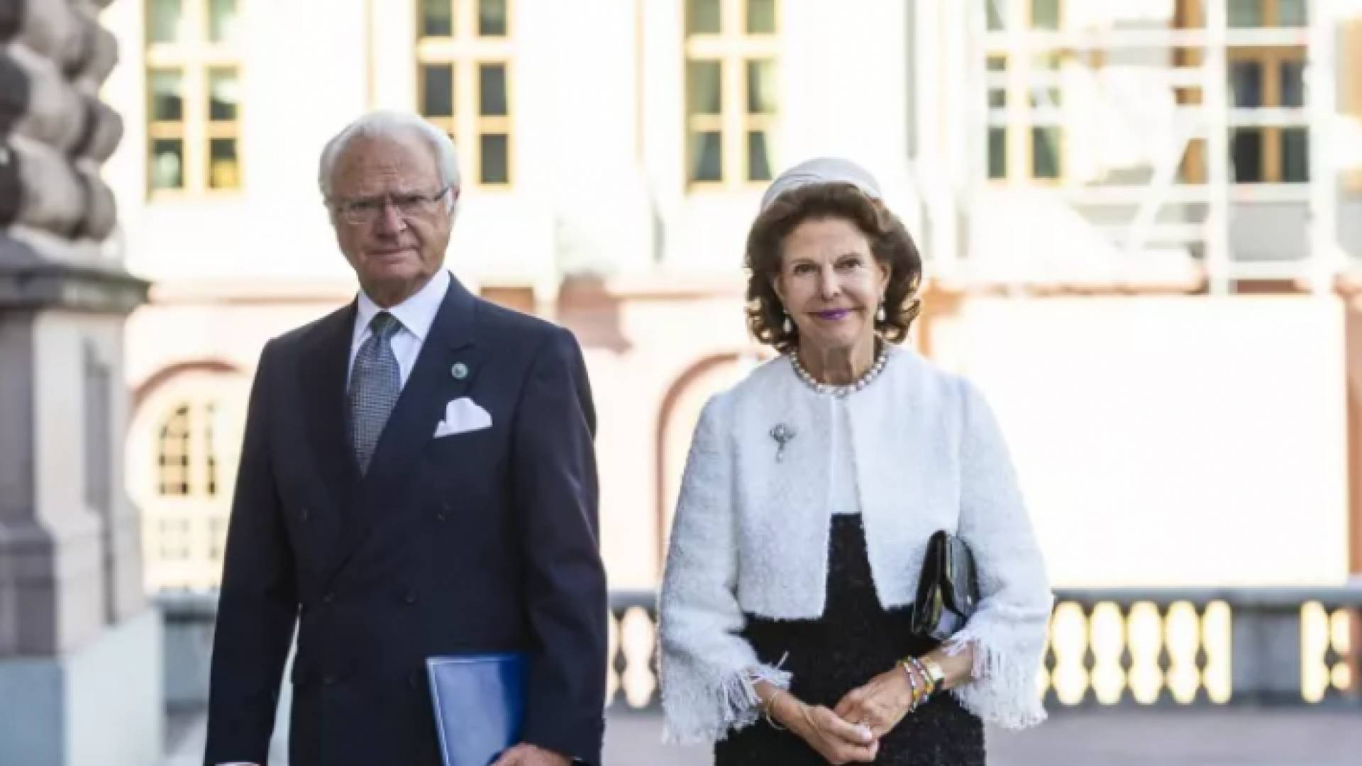 العاهل السويدي وعقيلته