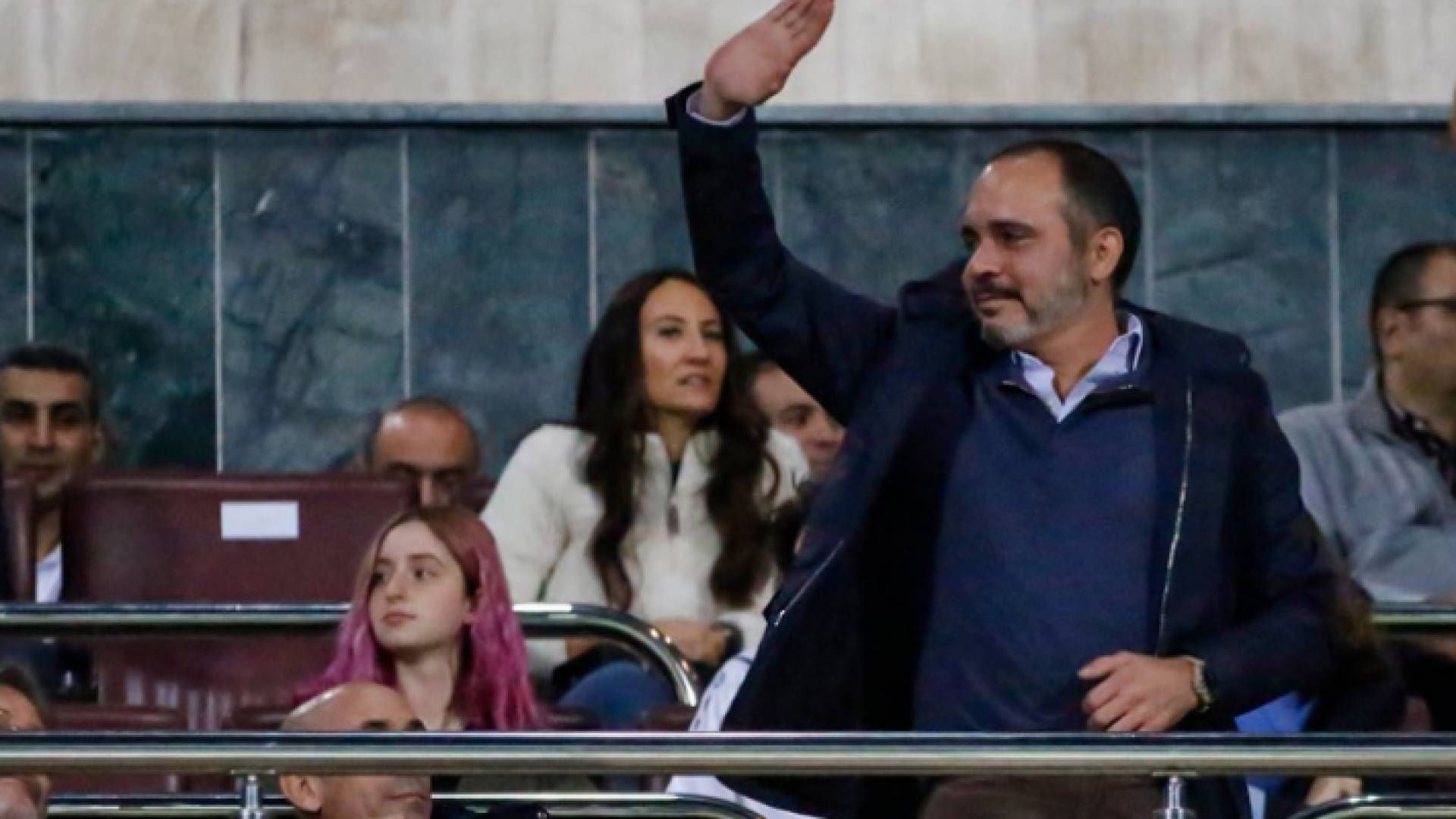 الأمير علي بن الحسين خلال المباراة