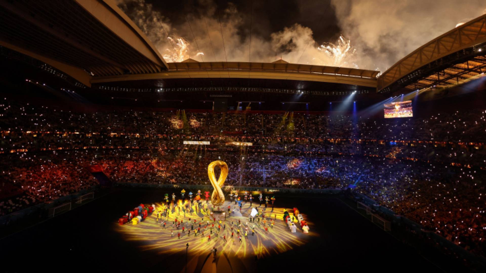 جانب من فعاليات افتتاح كأس العالم في قطر