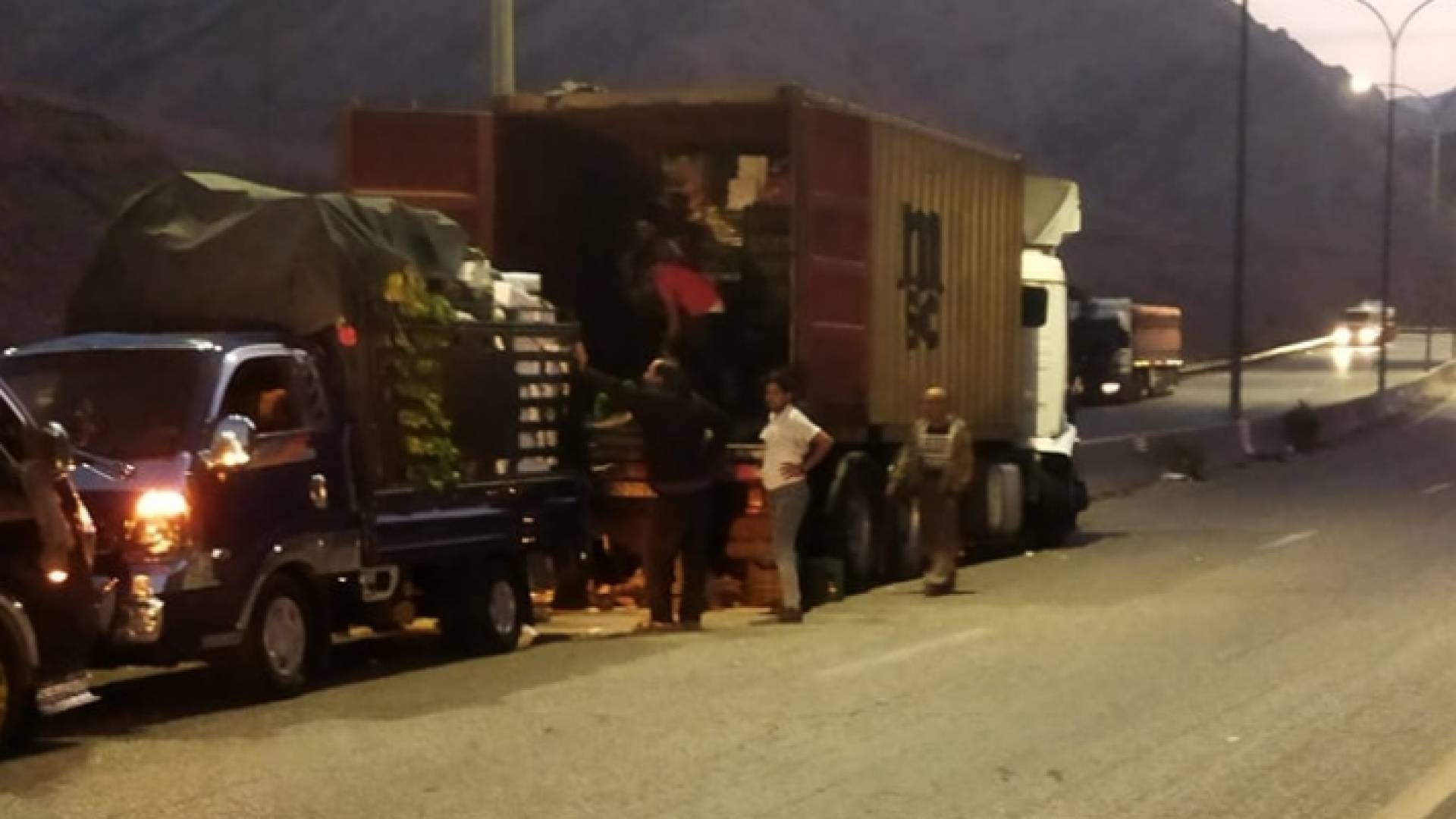 جانب من حادث السير