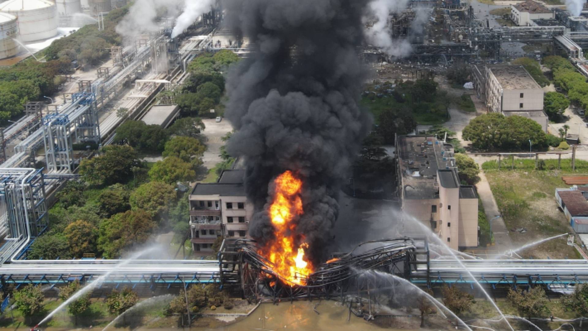 حريق في أحد المدن الصينية - أرشيفية