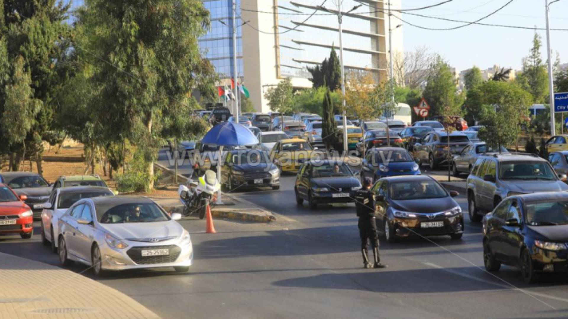 أحد شوارع العاصمة عمان