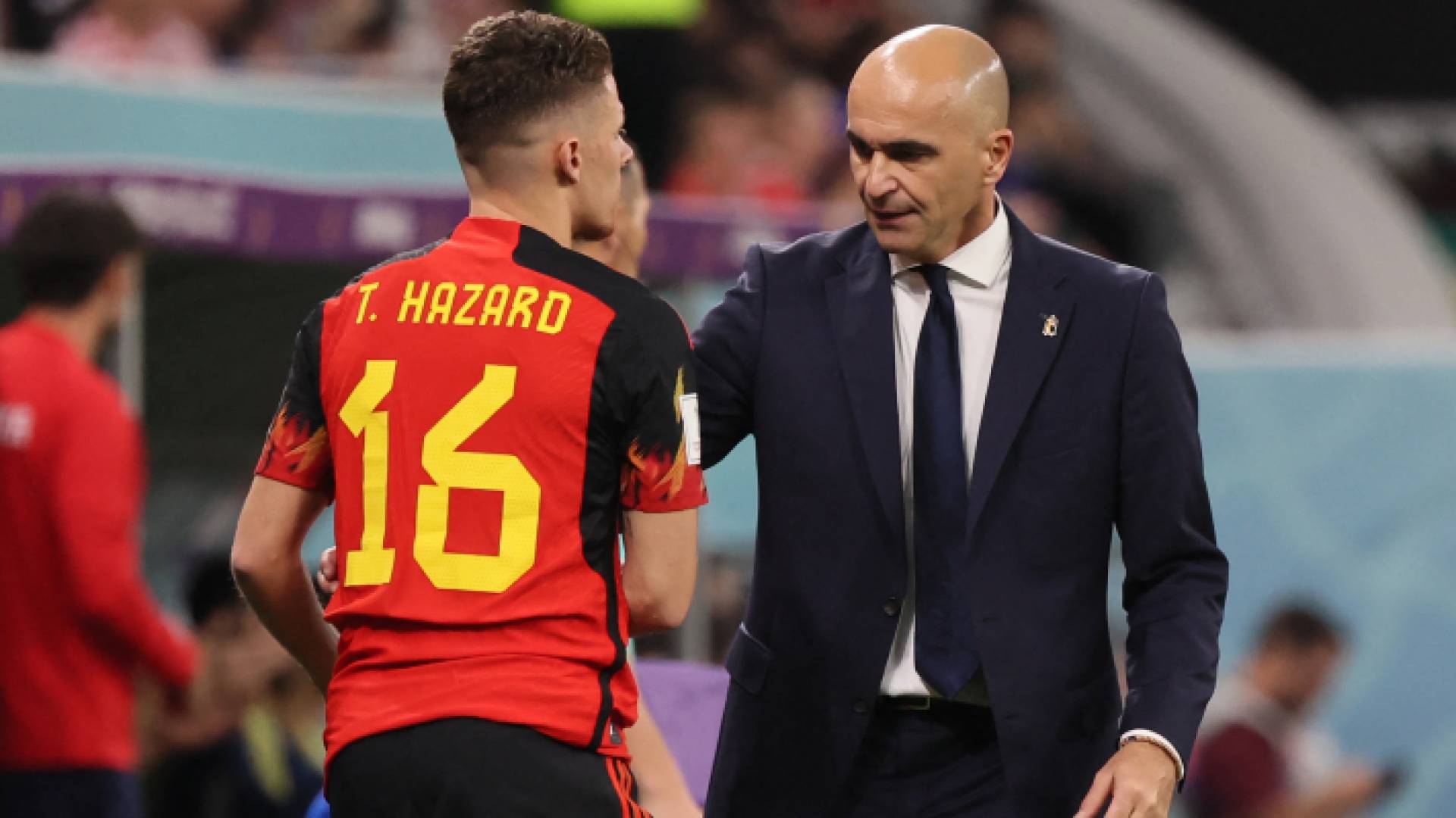 مدرب بلجيكا من مباراة اليوم