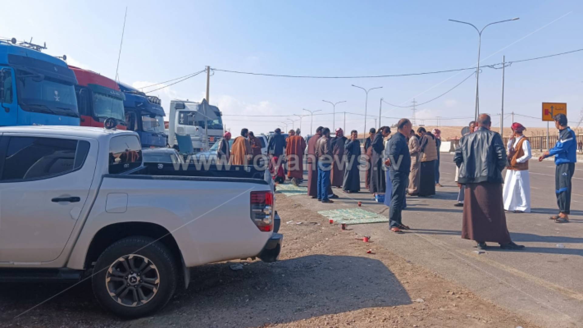 جانب من وقفة احتجاجية لأصحاب الشركات