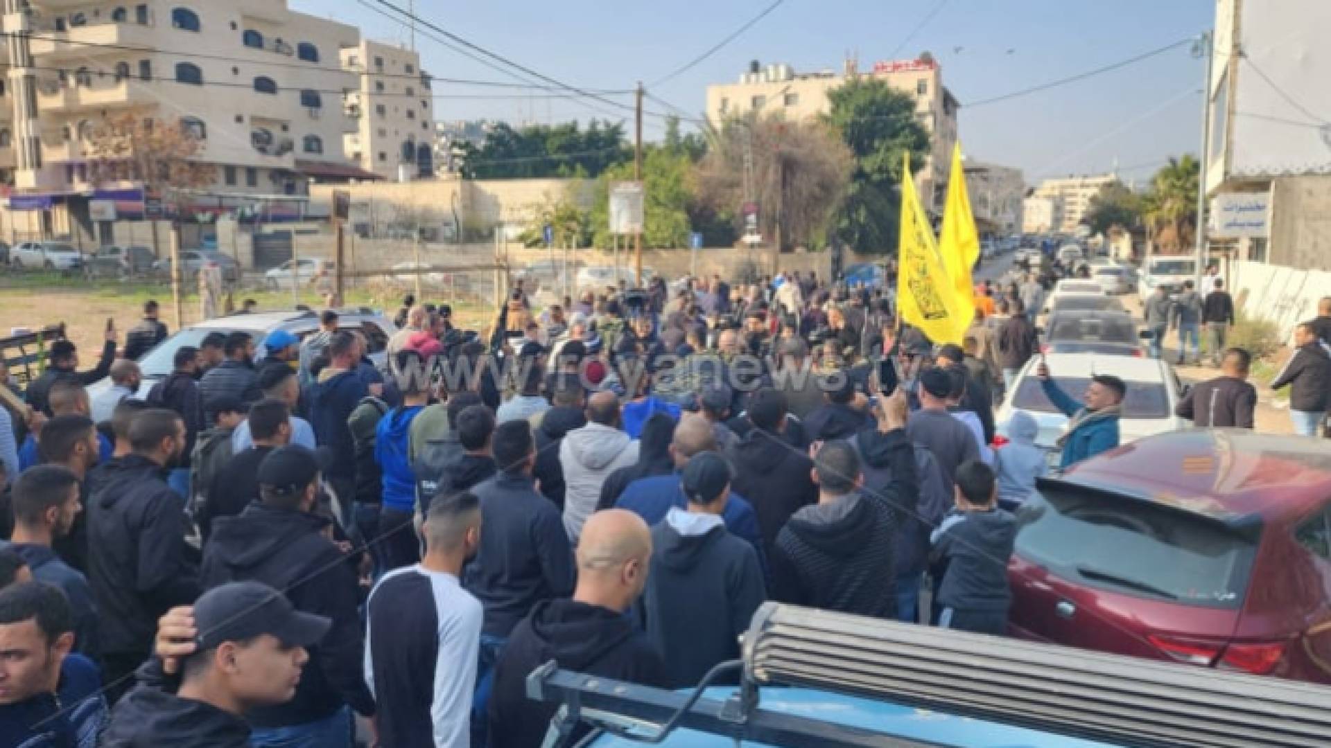 تشييع جثمان 3 شهداء فلسطينيين في مخيم جنين