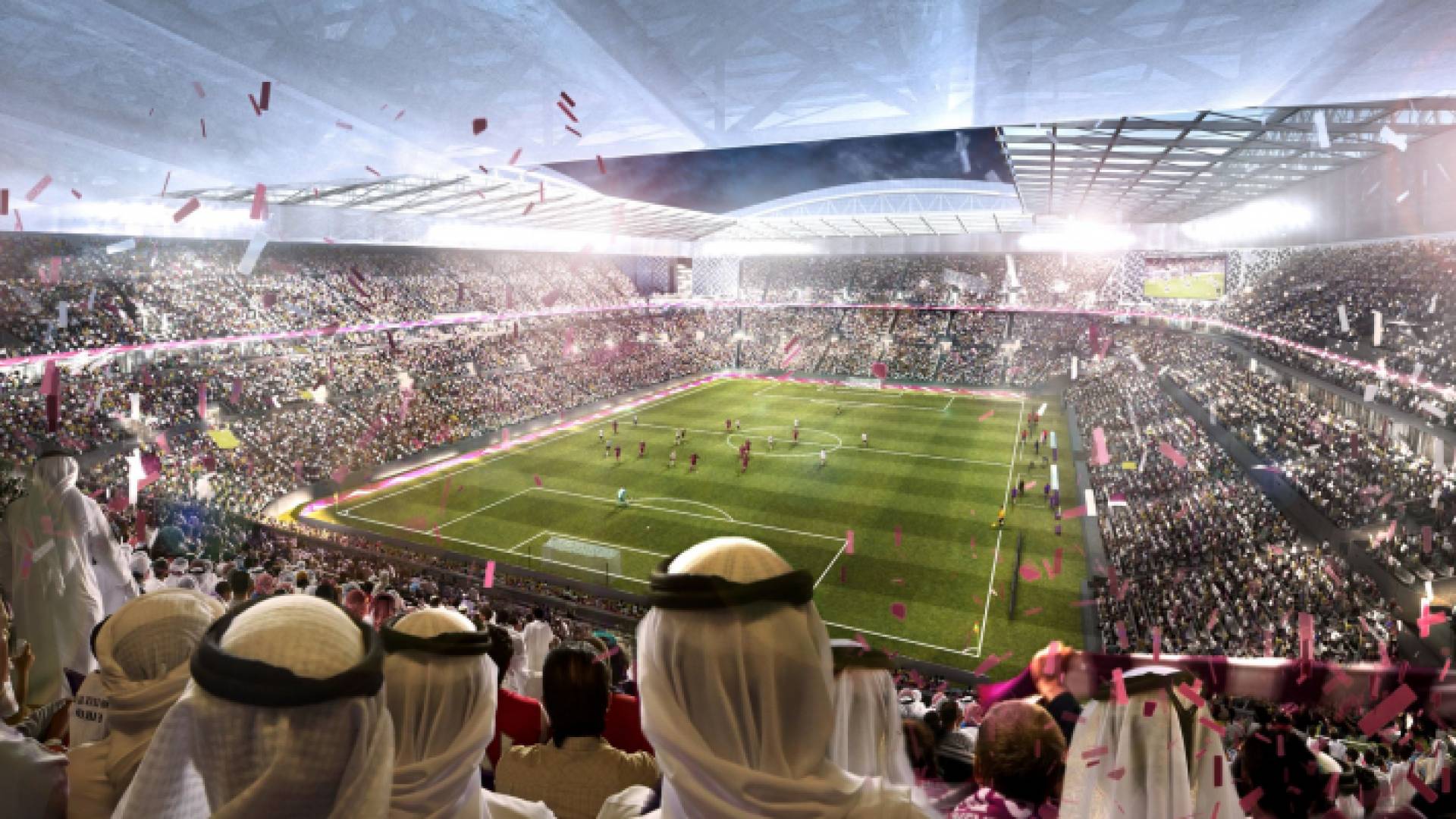 من مدرجات ملاعب كأس العالم في قطر