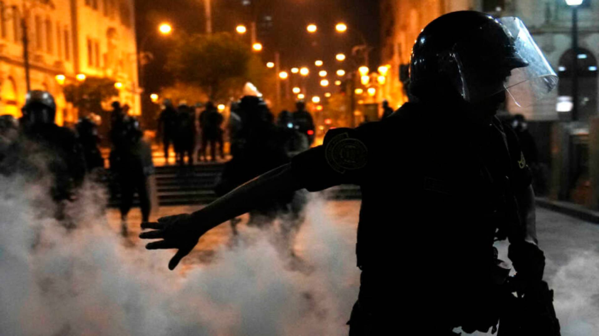 جانب من احتجاجات البيرو