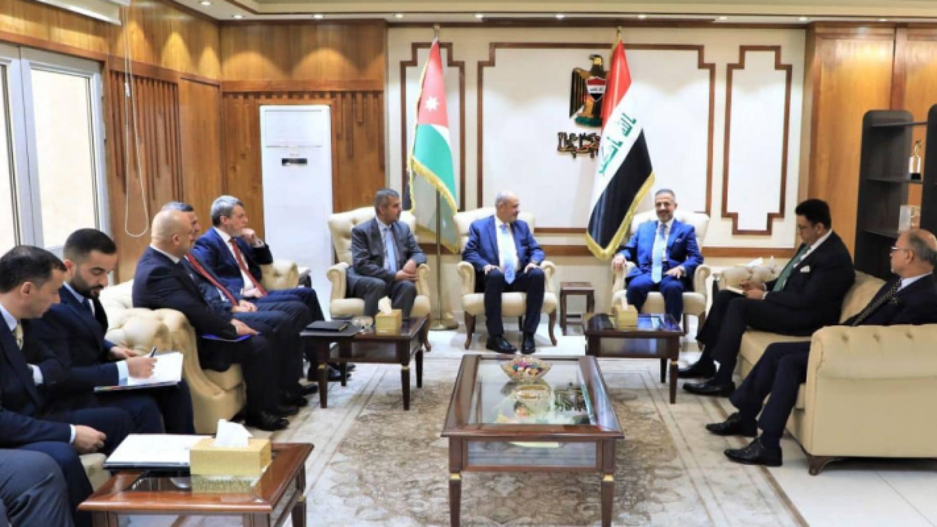 جانب من لقاءات الوزرارء الأردنيين مع نظرائهم العراقيين