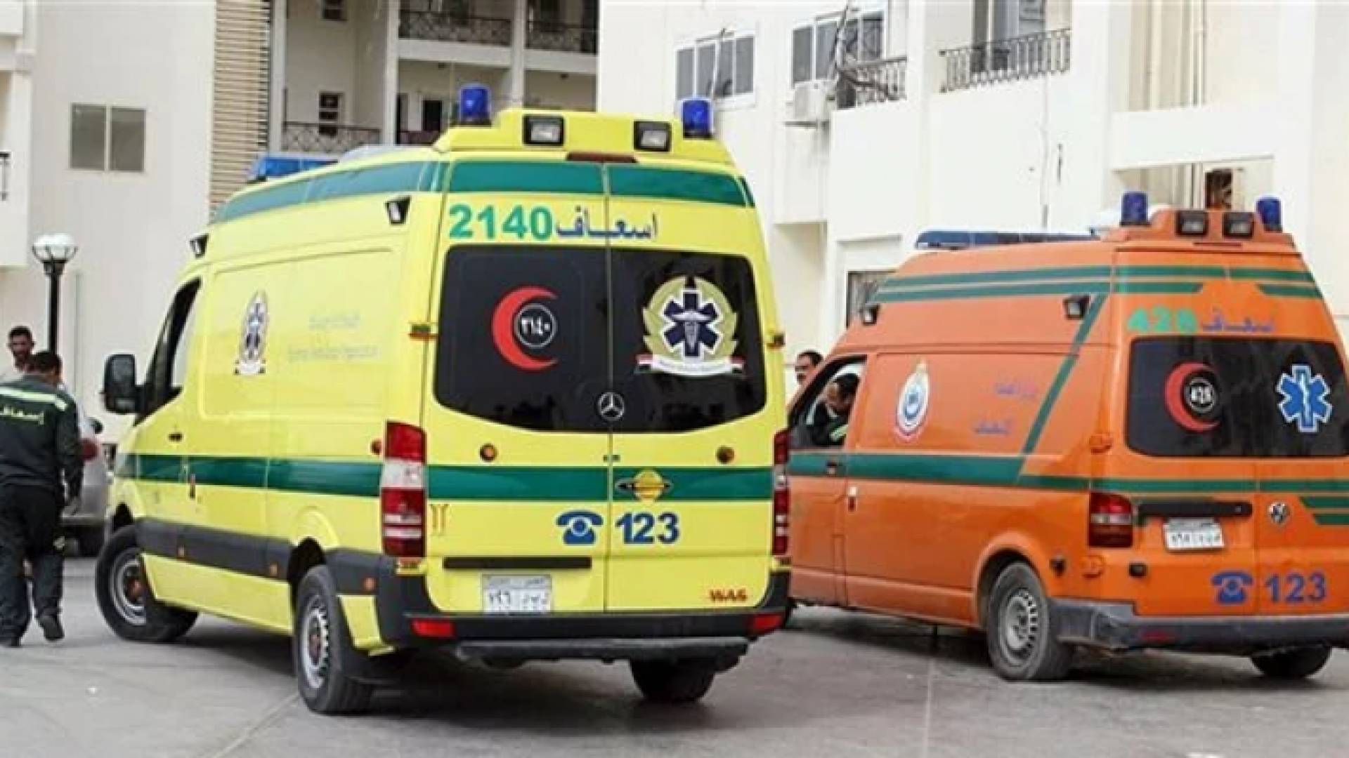 مركبتا إسعاف تابعتان للحماية المدنية المصرية