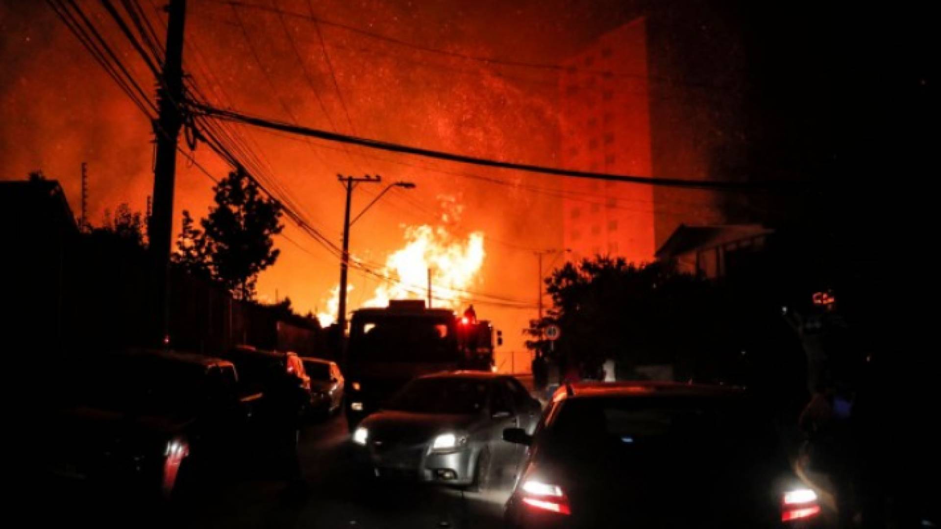 حريق في تشيلي