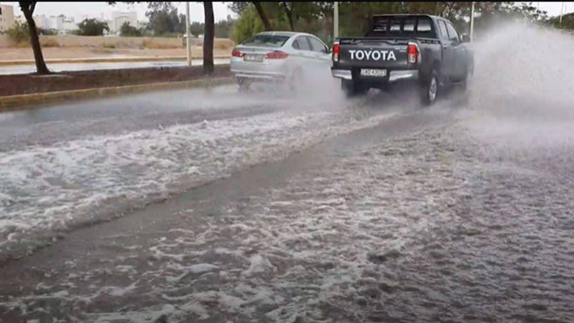 صورة أرشيفية من أمطار محافظة العقبة