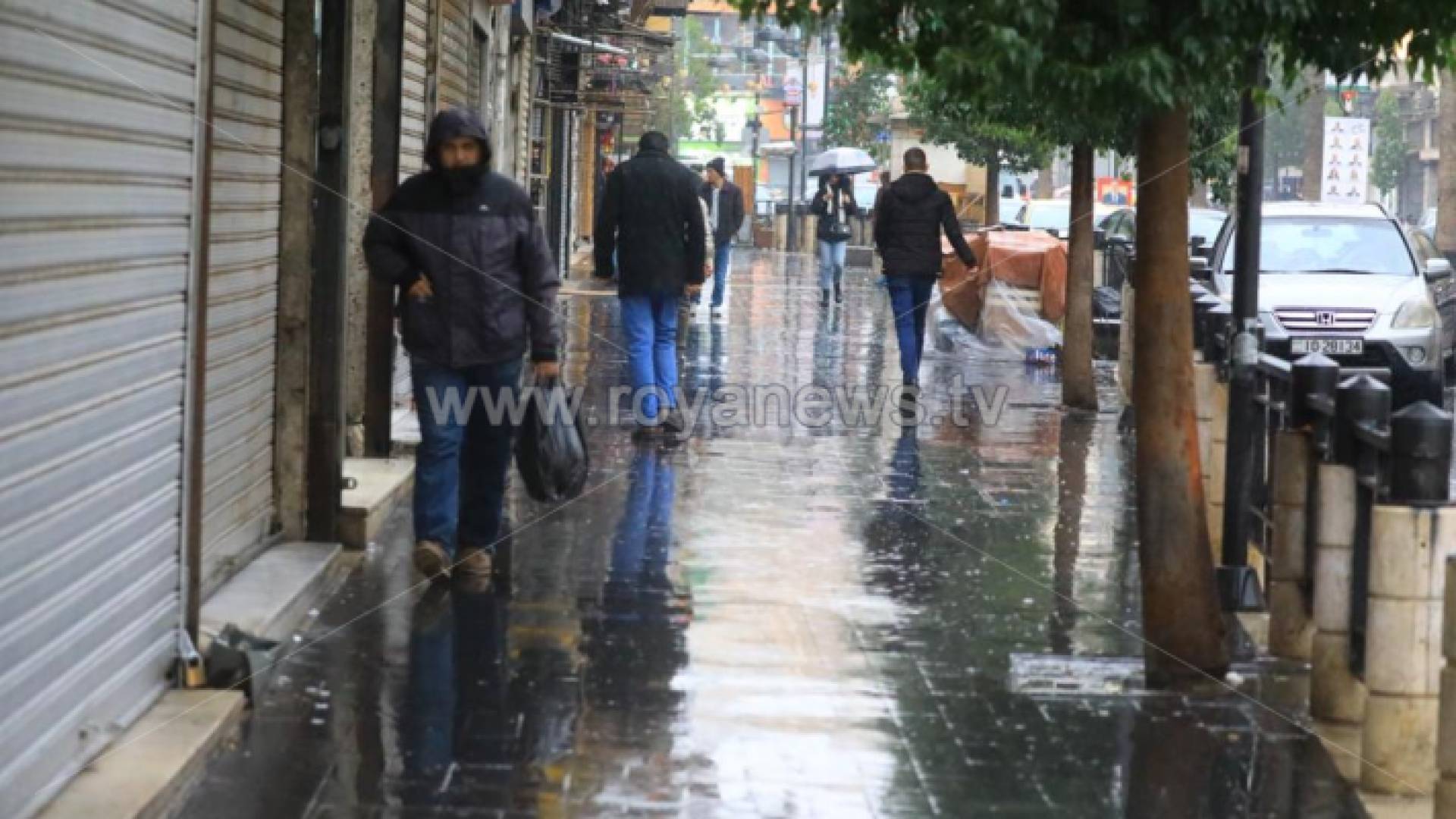 أمطار في وسط العاصمة عمان