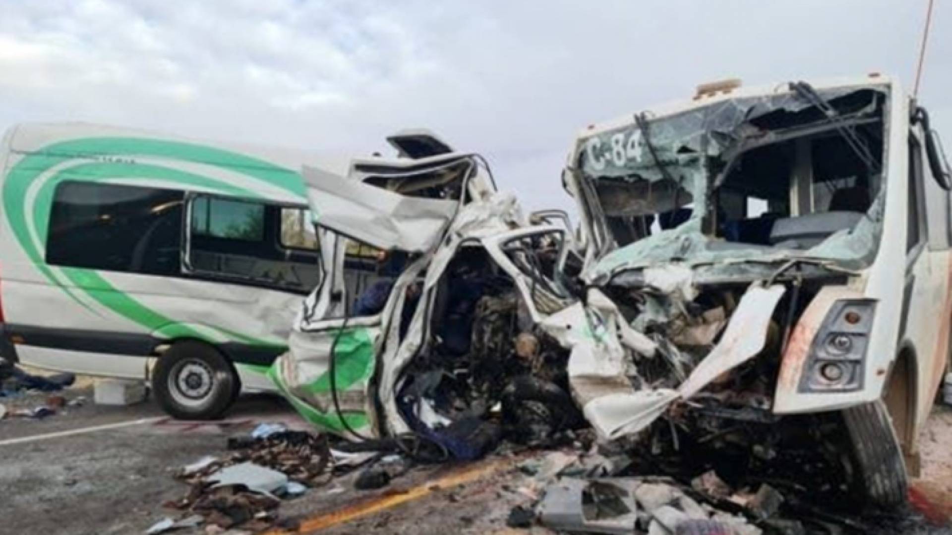 اصطدام حافلتين في طهران