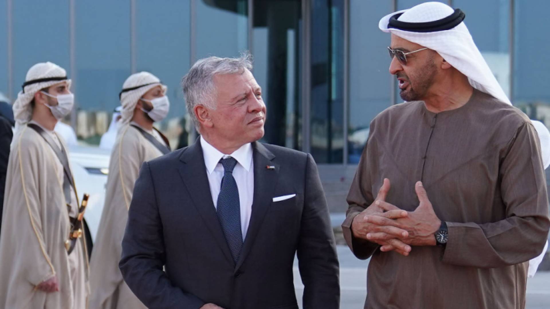 جلالة الملك والشيخ محمد بن زايد