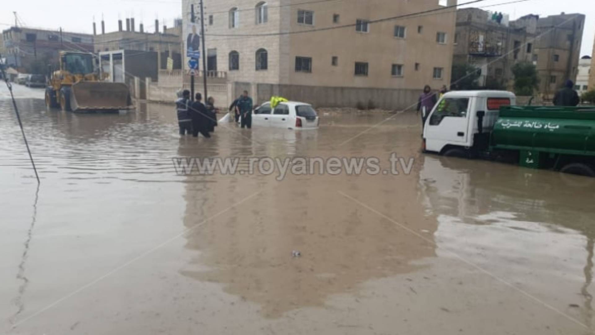 ارتفاع منسوب المياه في إحدى مناطق المملكة