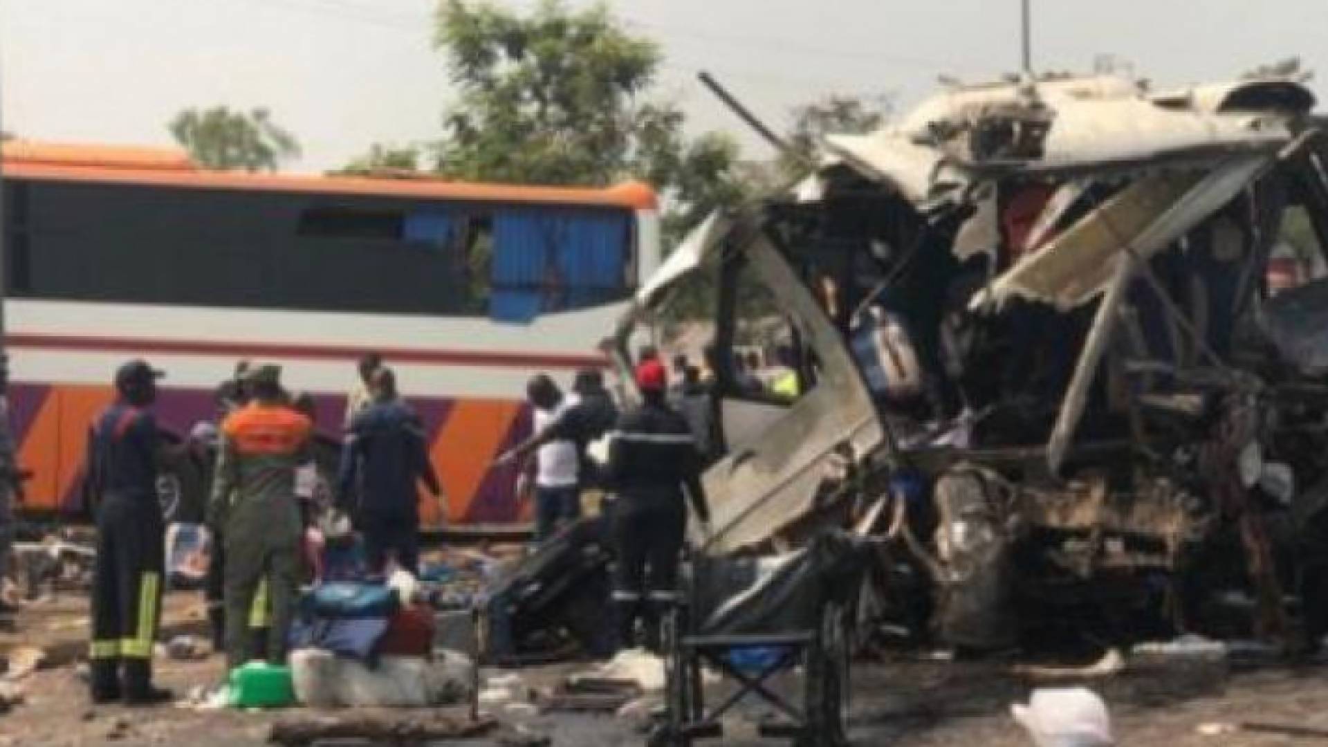 جانب من حادث السير