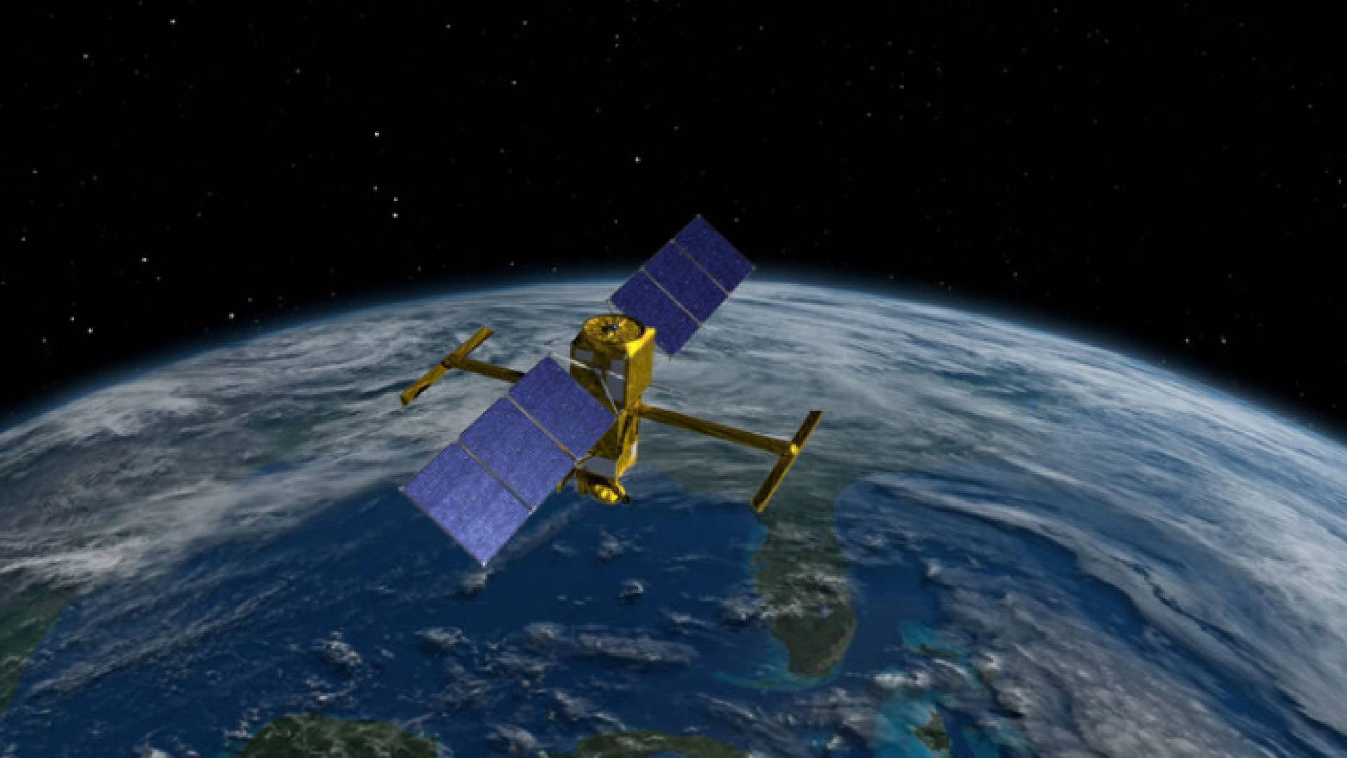 ساتلايت في الفضاء - تعبيرية