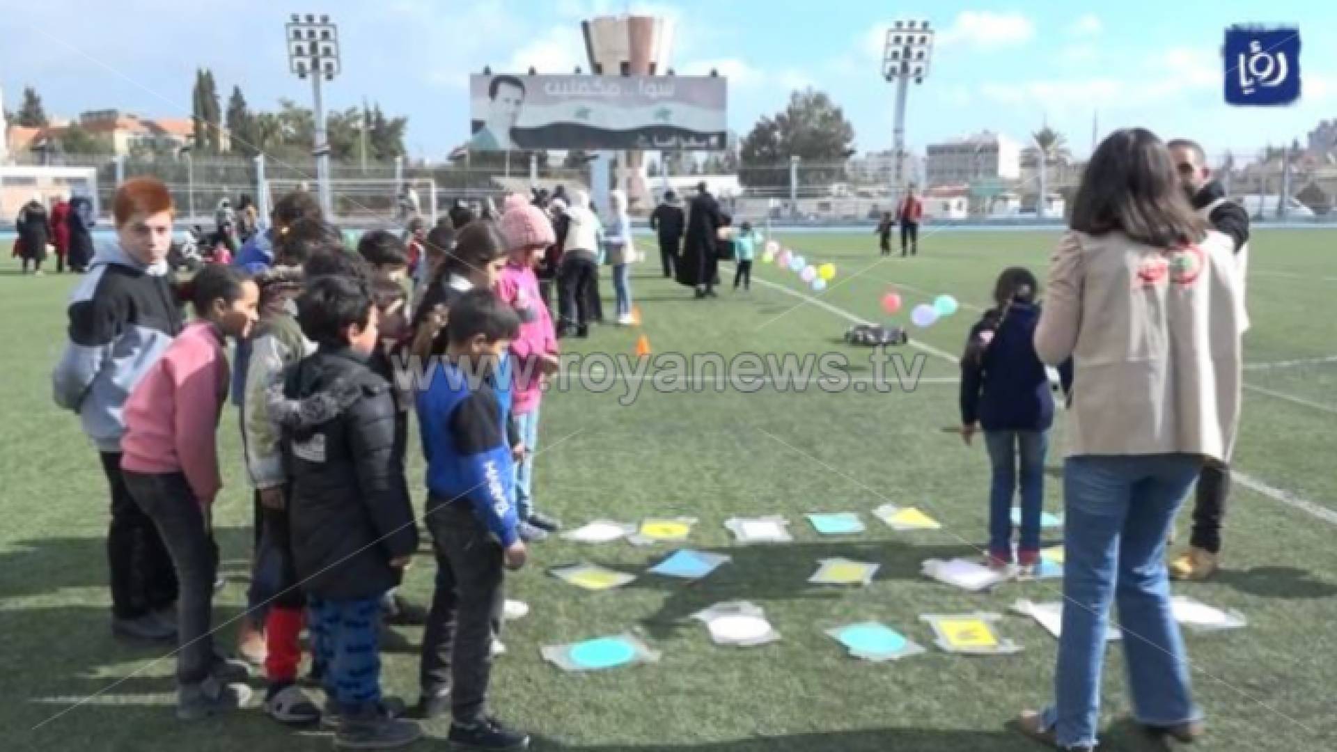 أطفال في فعالية "نفرح سوا"